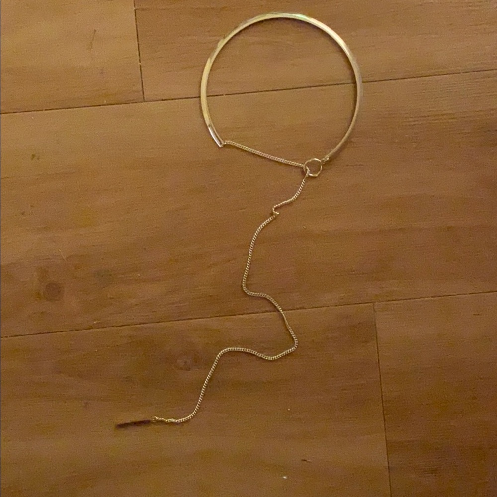 Gold statement necklace